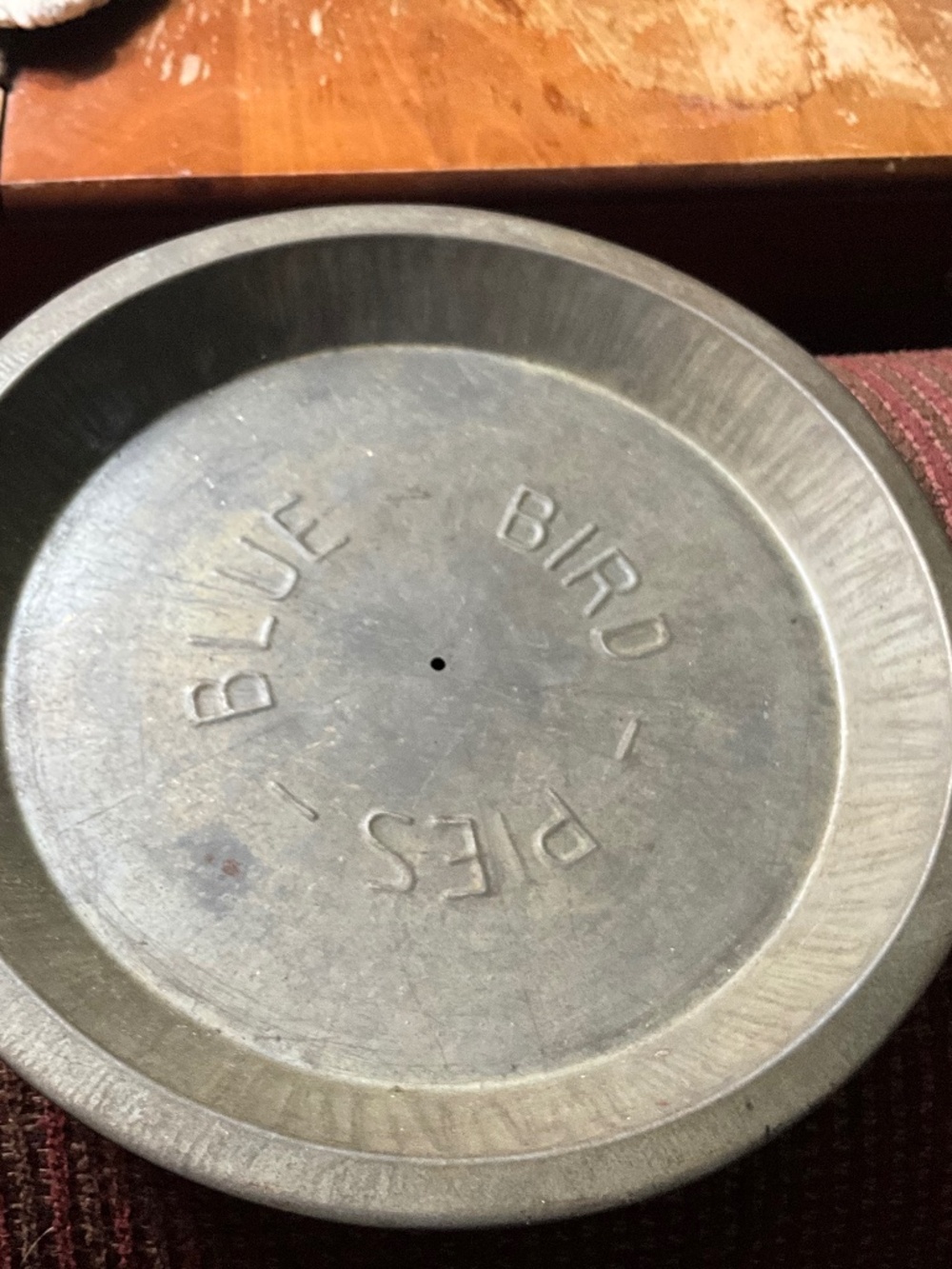 Vintage Blue Bird Pie Pan/Tin